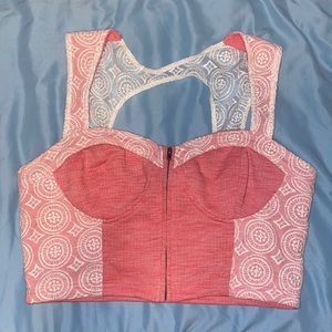 Cute zip-up tank top